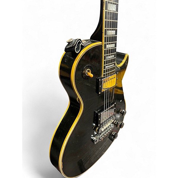 Vintage 1970 Gibson 1970 Les Paul Custom Black Solid Body Electric Guitar