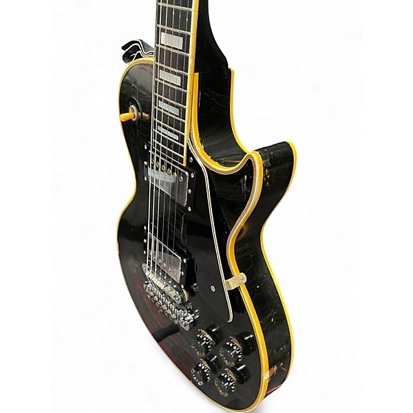 Vintage 1970 Gibson 1970 Les Paul Custom Black Solid Body Electric Guitar