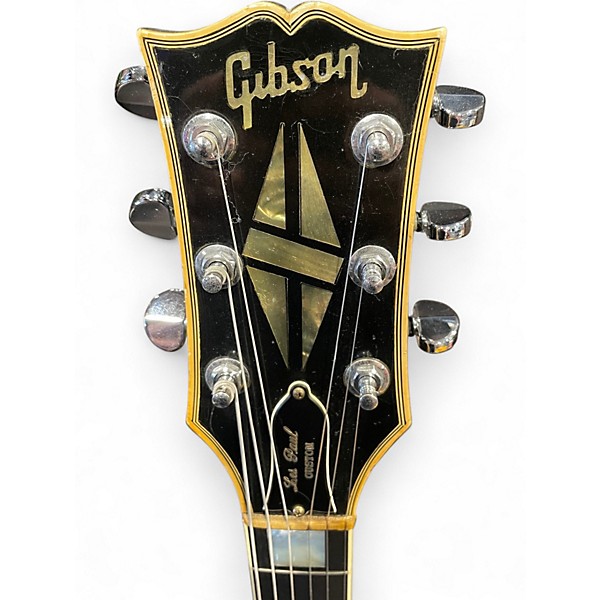 Vintage 1970 Gibson 1970 Les Paul Custom Black Solid Body Electric Guitar