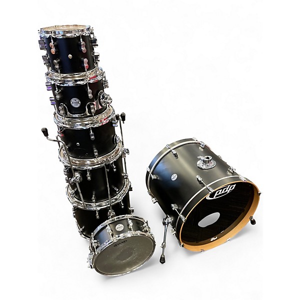 Used PDP by DW 7 Piece Concept Maple Black Drum Kit