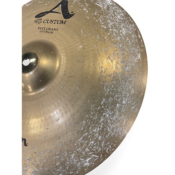 Used Zildjian 14in A Custom Fast Crash Cymbal
