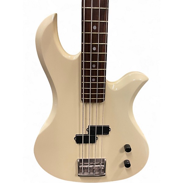 Used B.C. Rich NJ Series  White Electric Bass Guitar