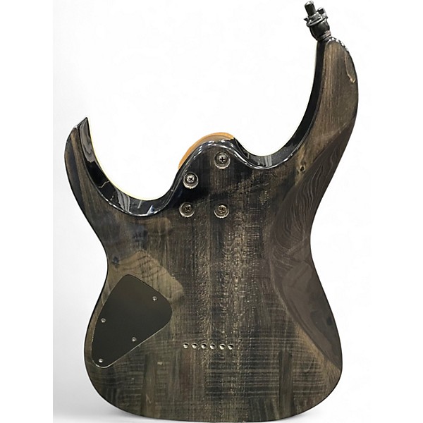 Used Ibanez RG3EXFM1 Trans Black Solid Body Electric Guitar