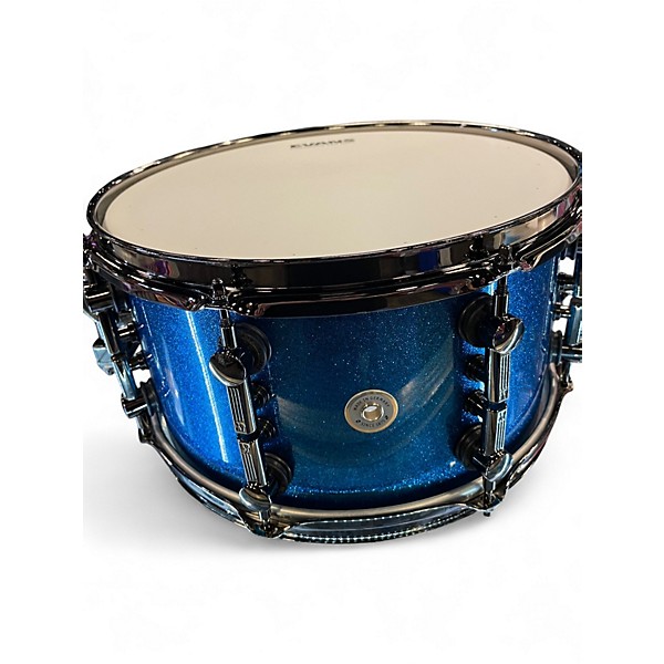 Used SONOR 7X13 SQ2 SNARE BLUE SPARKLE Drum