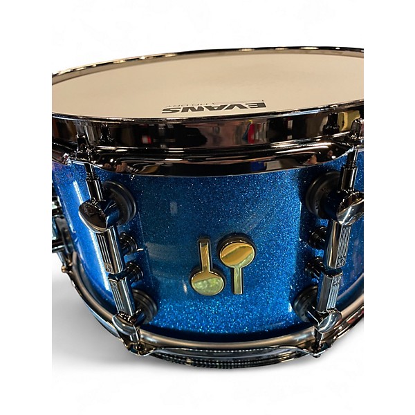 Used SONOR 7X13 SQ2 SNARE BLUE SPARKLE Drum