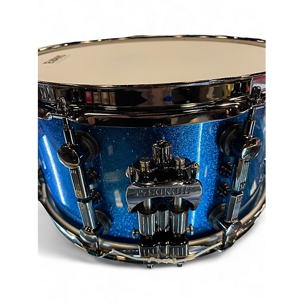 Used SONOR 7X13 SQ2 SNARE BLUE SPARKLE Drum