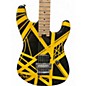 Used 2024 EVH EVH STRIPE SERIES Black and Yellow Solid Body Electric Guitar