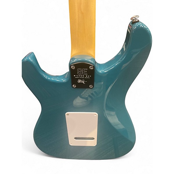 Used PRS SE Silver Sky Blue Solid Body Electric Guitar