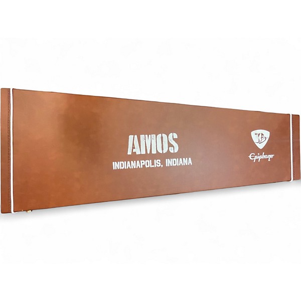 Used Epiphone Limited Edition Joe Bonamassa 1958 "Amos" Korina Flying-V Brown Solid Body Electric Guitar