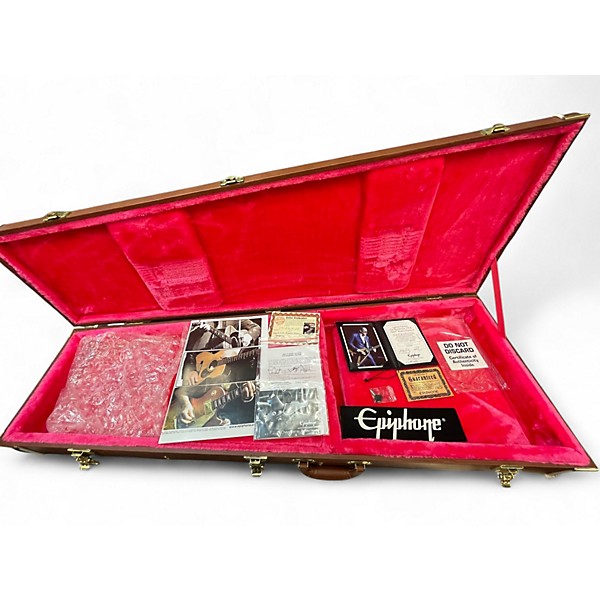 Used Epiphone Limited Edition Joe Bonamassa 1958 "Amos" Korina Flying-V Brown Solid Body Electric Guitar