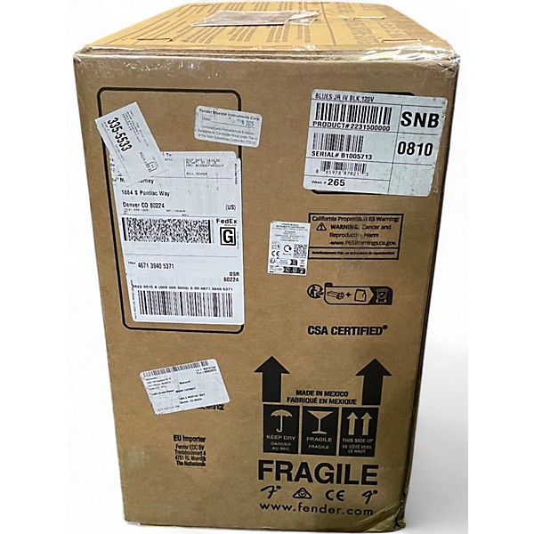 Used Fender Blues Junior IV 15W 1x12 Tube Guitar Combo Amp