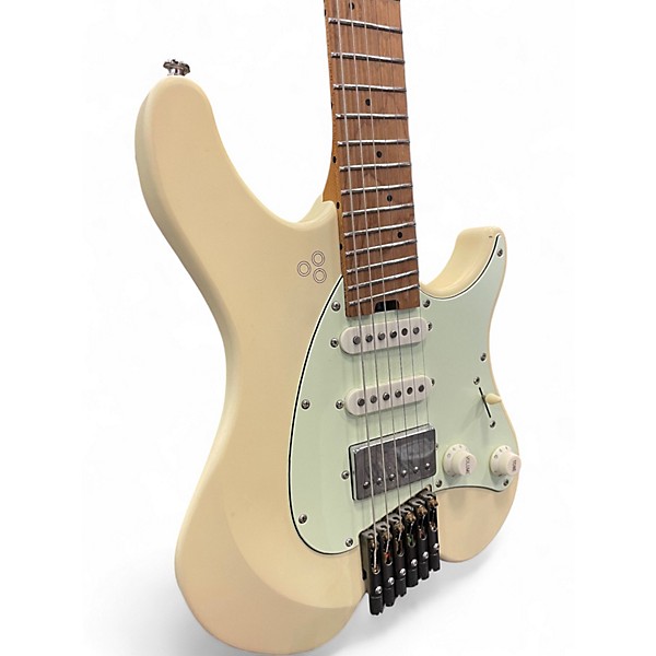 Used 2021 Goc REN HEADLESS RH6CPW Antique White Solid Body Electric Guitar