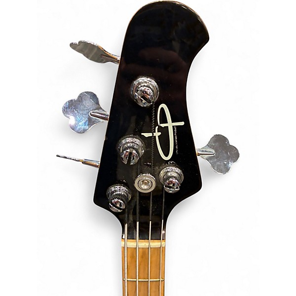 Used OLP DOUBLE CUT Black Electric Bass Guitar