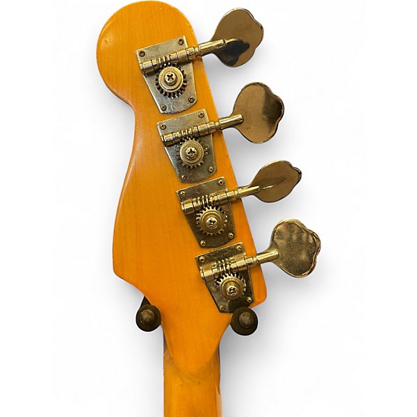 Used 1970s Hondo Ii p-style Black Electric Bass Guitar