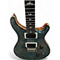 Used 2021 PRS WOOD LIBRARY CUSTOM 24  PATTERN THIN Faded Blue Jean Solid Body Electric Guitar