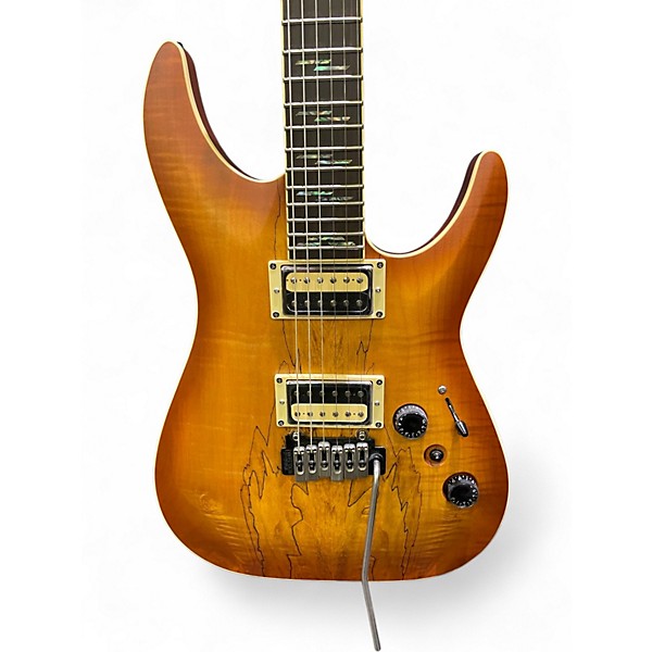Used Schecter Guitar Research Diamond Series C-1 Exotic Spalted Maple Solid Body Electric Guitar
