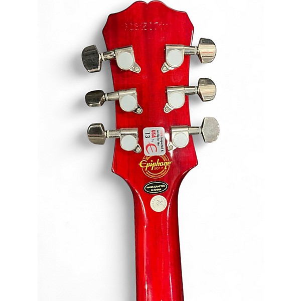 Used Epiphone Les Paul Studio LT Tequila Sunrise Solid Body Electric Guitar