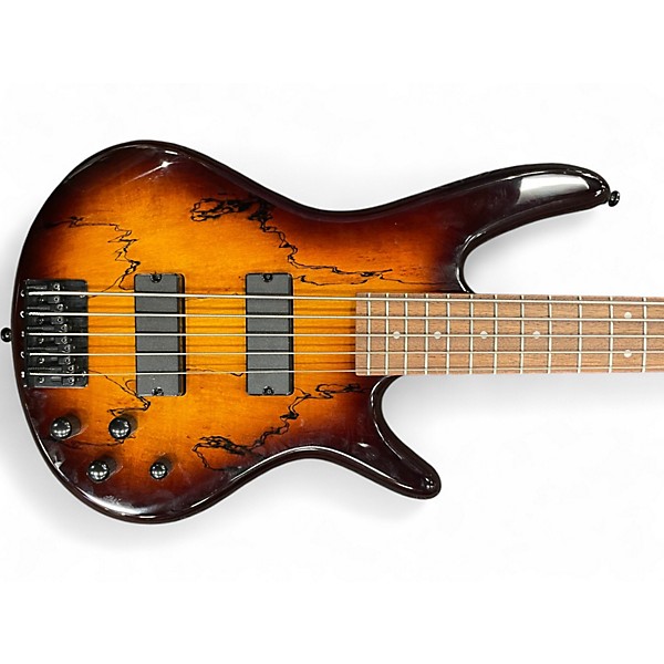 Used Ibanez GRS205SM Natural Brown Burst Electric Bass Guitar