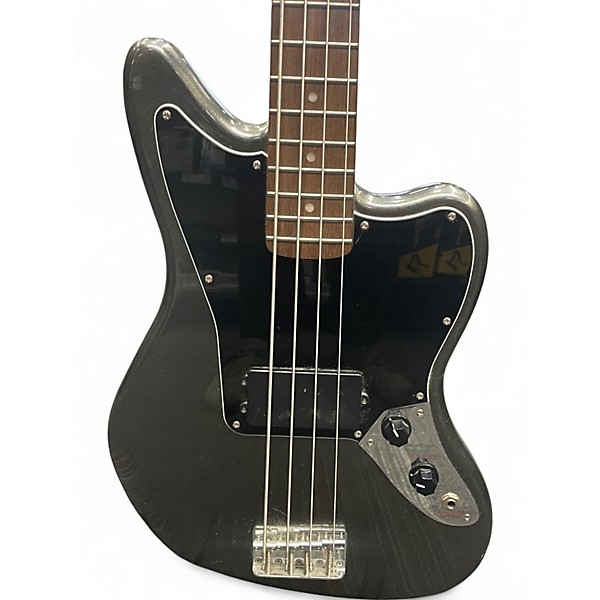 Used Squier Vintage Modified Jaguar Bass Gun Metal Grey Electric Bass Guitar