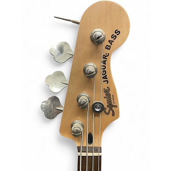 Used Squier Vintage Modified Jaguar Bass Gun Metal Grey Electric Bass Guitar