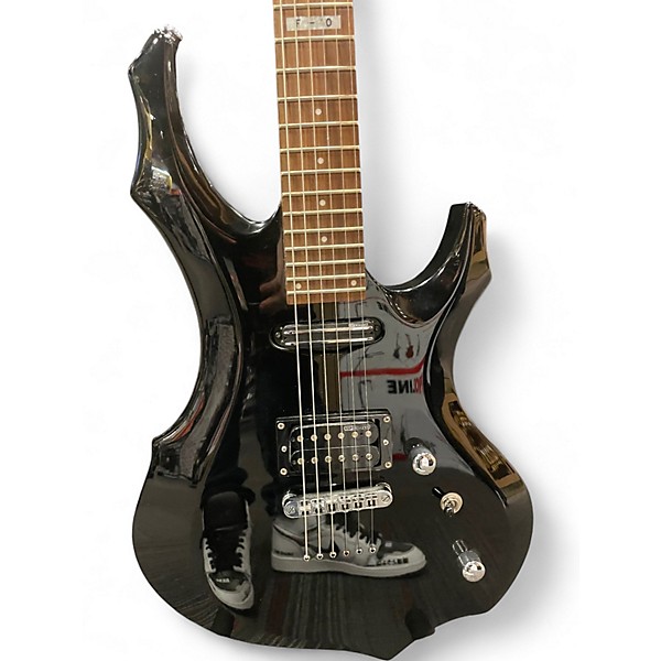 Used ESP LTD F-10 black Solid Body Electric Guitar