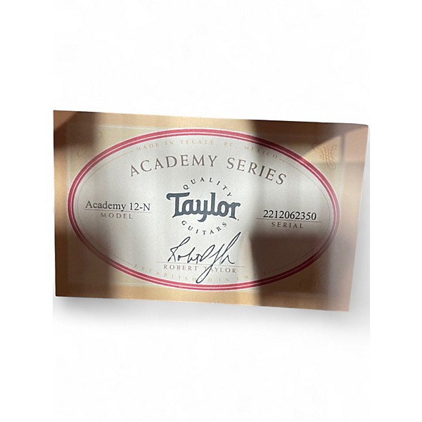 Used 2022 Taylor Academy 12N Natural Classical Acoustic Guitar