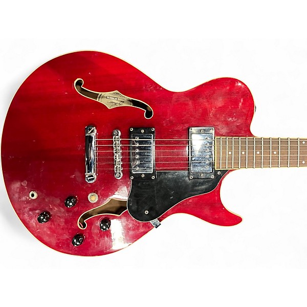 Used Oscar Schmidt RL-2  Red Hollow Body Electric Guitar