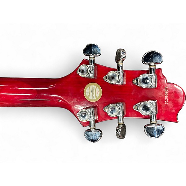 Used Oscar Schmidt RL-2  Red Hollow Body Electric Guitar