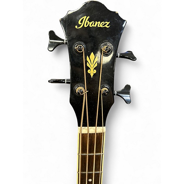 Used Ibanez AEB5E Black Acoustic Bass Guitar