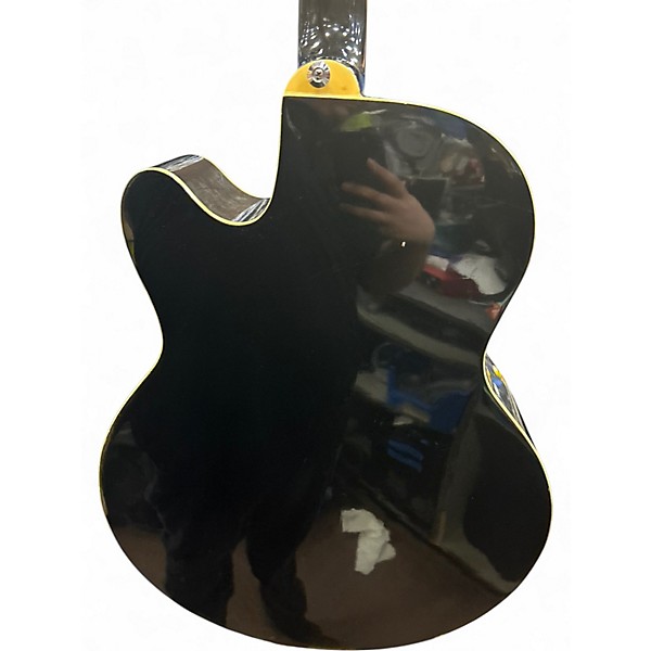 Used Ibanez AEB5E Black Acoustic Bass Guitar