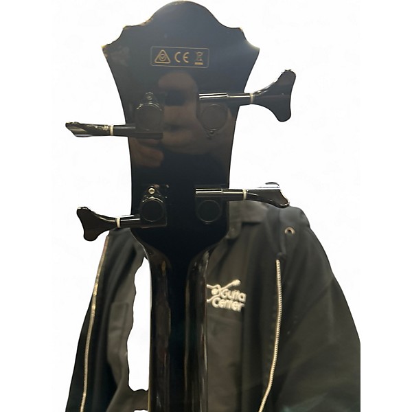 Used Ibanez AEB5E Black Acoustic Bass Guitar