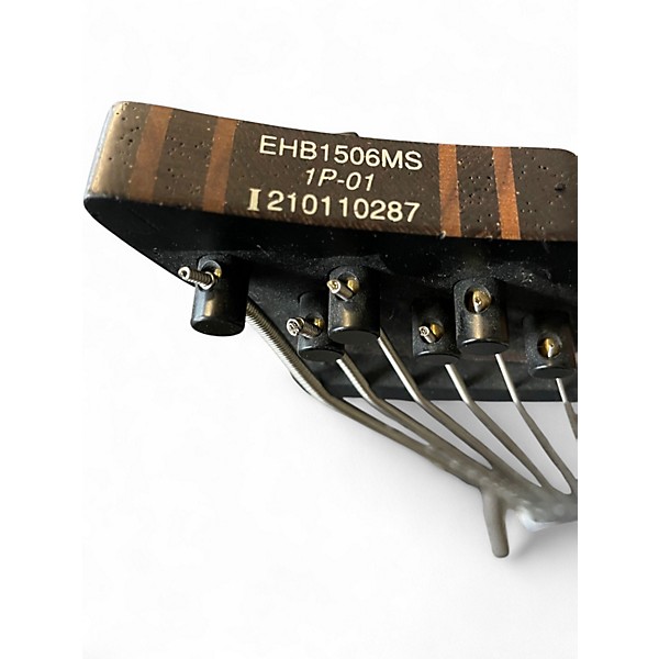 Used Ibanez EHB1506MS 6-String Multi-Scale black ice flat Electric Bass Guitar