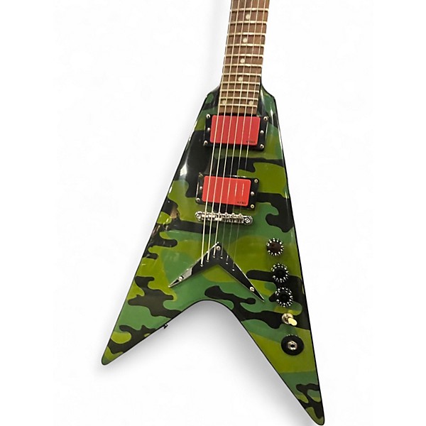 Used Washburn Dime V Camo Solid Body Electric Guitar