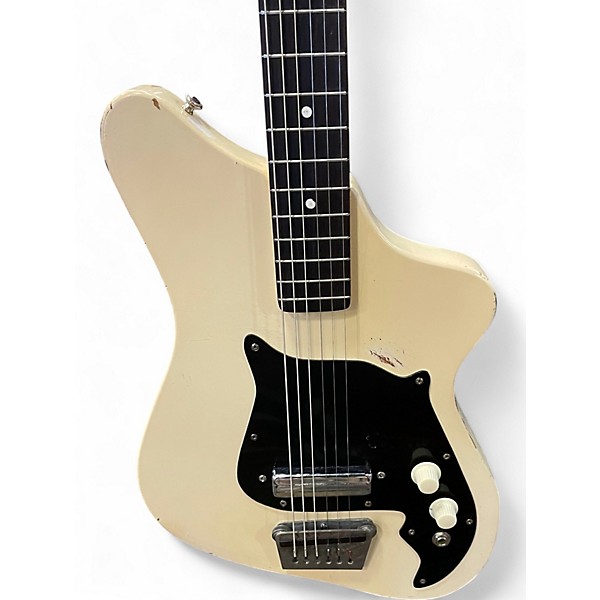 Vintage 1960s Alamo FIESTA CREME Solid Body Electric Guitar