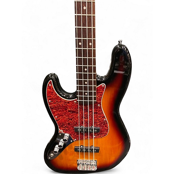 Used Squier Vintage Modified Jazz Bass Left Handed 3 Color Sunburst Electric Bass Guitar