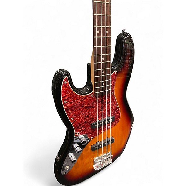 Used Squier Vintage Modified Jazz Bass Left Handed 3 Color Sunburst Electric Bass Guitar