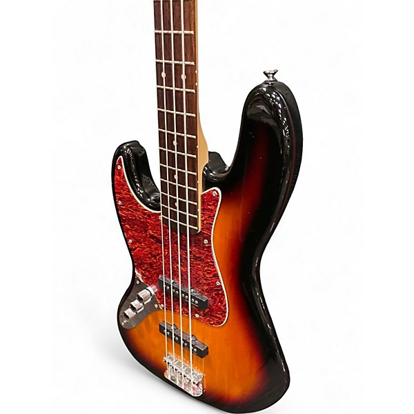 Used Squier Vintage Modified Jazz Bass Left Handed 3 Color Sunburst Electric Bass Guitar