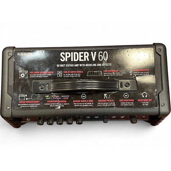 Used Line 6 Spider V 60 1x10 Guitar Combo Amp