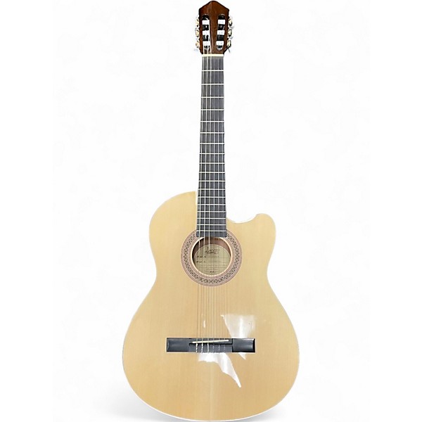 Used Lucero LC100CE Natural Classical Acoustic Electric Guitar
