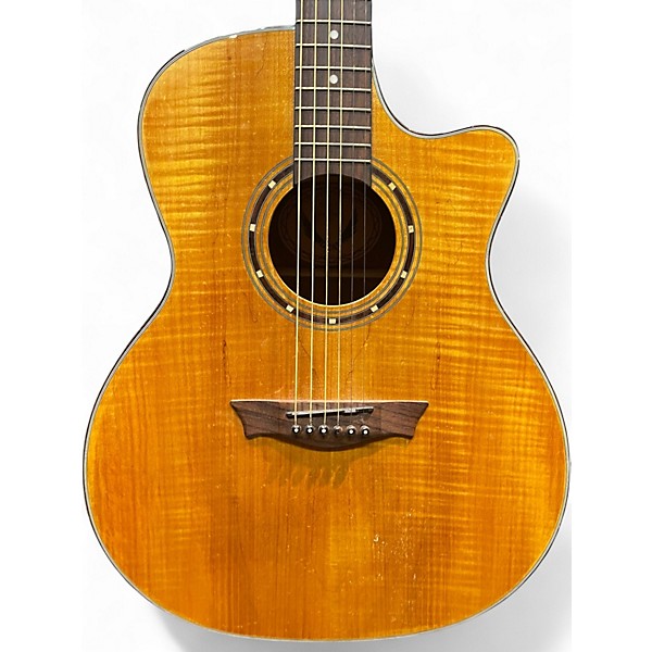 Used Dean AXS Exotic Gloss Spalt Maple Acoustic Electric Guitar