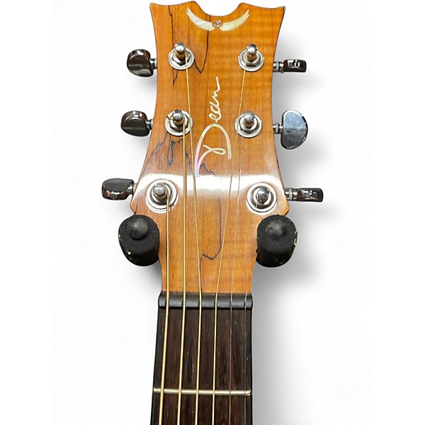 Used Dean AXS Exotic Gloss Spalt Maple Acoustic Electric Guitar