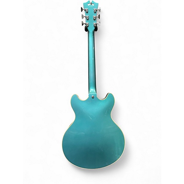 Used D'Angelico Premier DC Mini Lake Placid Blue Hollow Body Electric Guitar