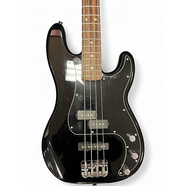 Used Squier Affinity Precision Bass Black Electric Bass Guitar
