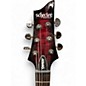 Used Schecter Guitar Research Demon 6 Crimson Red Burst Solid Body Electric Guitar