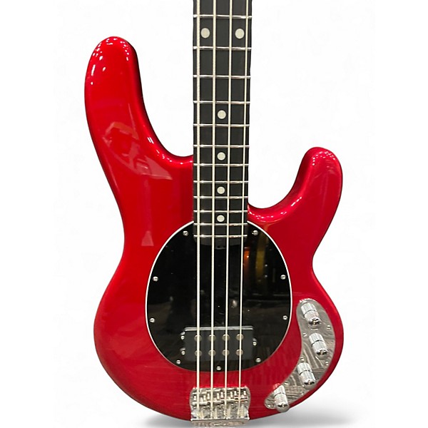 Used Ernie Ball Music Man Stingray Special 4 H Ebony Fingerboard Ghost Pepper Red Electric Bass Guitar