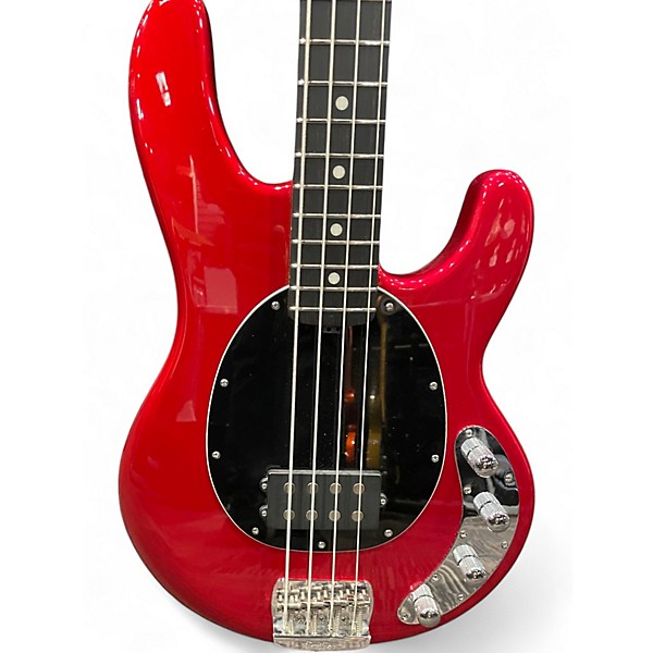 Used Ernie Ball Music Man Stingray Special 4 H Ebony Fingerboard Ghost Pepper Red Electric Bass Guitar