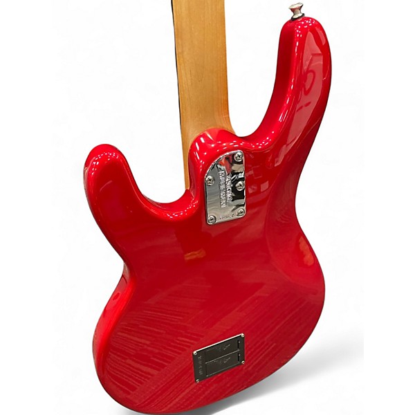 Used Ernie Ball Music Man Stingray Special 4 H Ebony Fingerboard Ghost Pepper Red Electric Bass Guitar