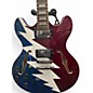 Used D'Angelico EX-DC/SP Left Handed Red White and Blue Electric Guitar