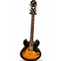 Used Epiphone Dot Deluxe Flametop 2 Color Sunburst Hollow Body Electric Guitar thumbnail