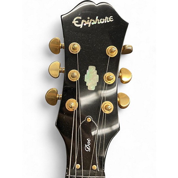 Used Epiphone Dot Deluxe Flametop 2 Color Sunburst Hollow Body Electric Guitar